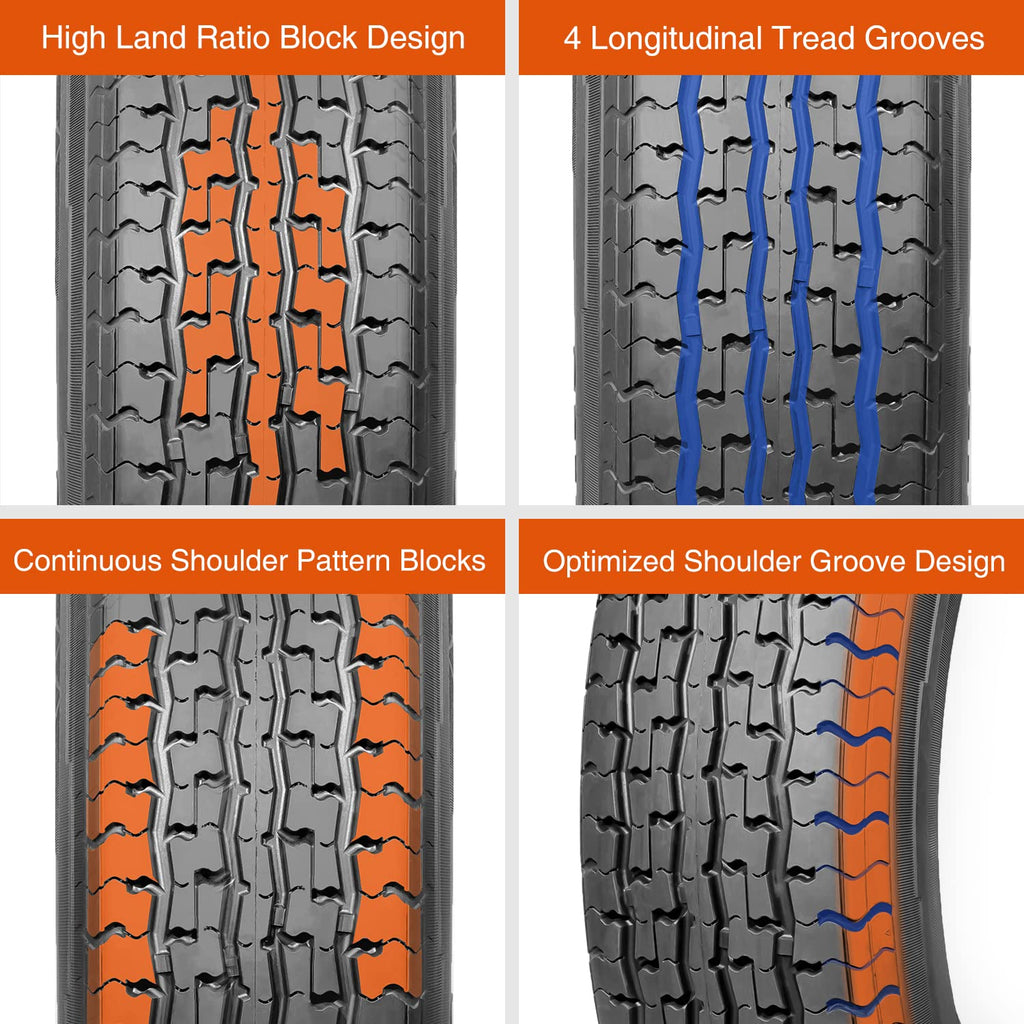 ST205/75R15 8PR Load Range D Radial Trailer Tires Set of 2 C489