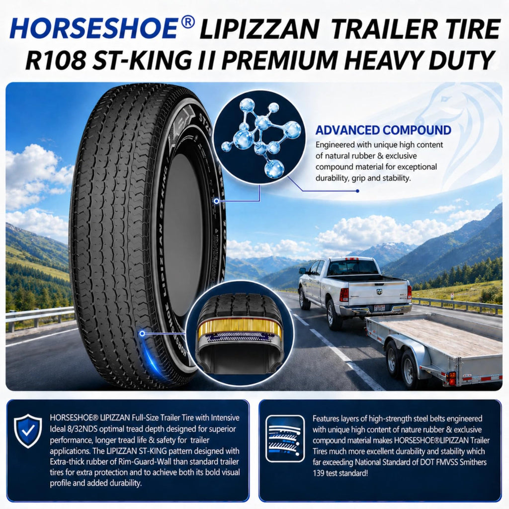 4 ST205/75R15 10PR Steel Belted Radial Trailer Tire L35754