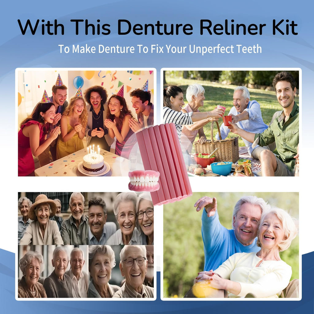 Boil & Fit Denture Reliner Kit for Full or Partial Denture T414