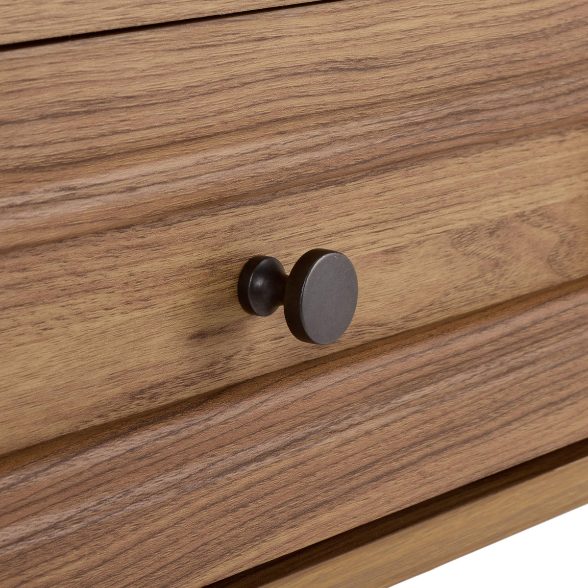 Oak 2-Drawer Console Table with Shelf Storage U768