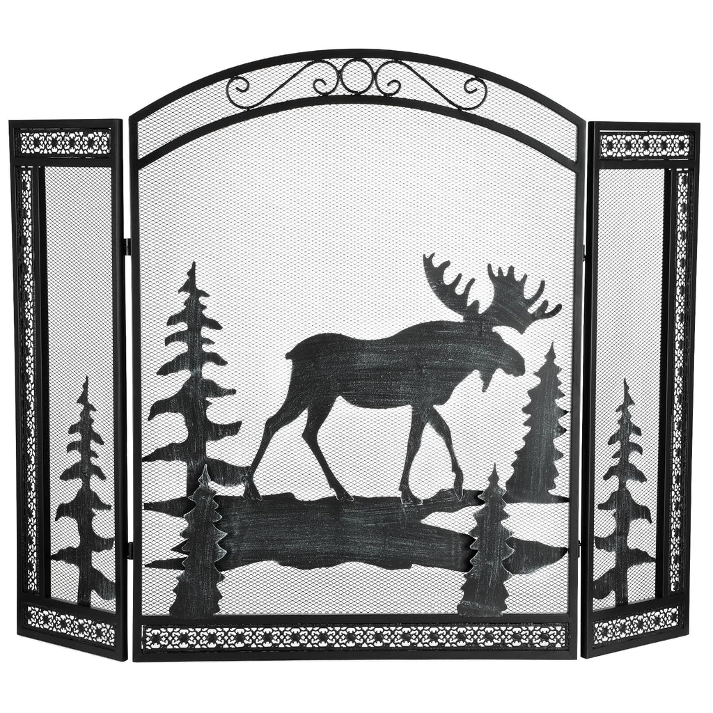 3 Panel Fireplace Screen with Guard Grate G922