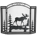 3 Panel Fireplace Screen with Guard Grate G922