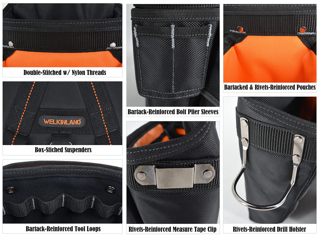 39 Pockets Tool Belts with Suspenders E53432