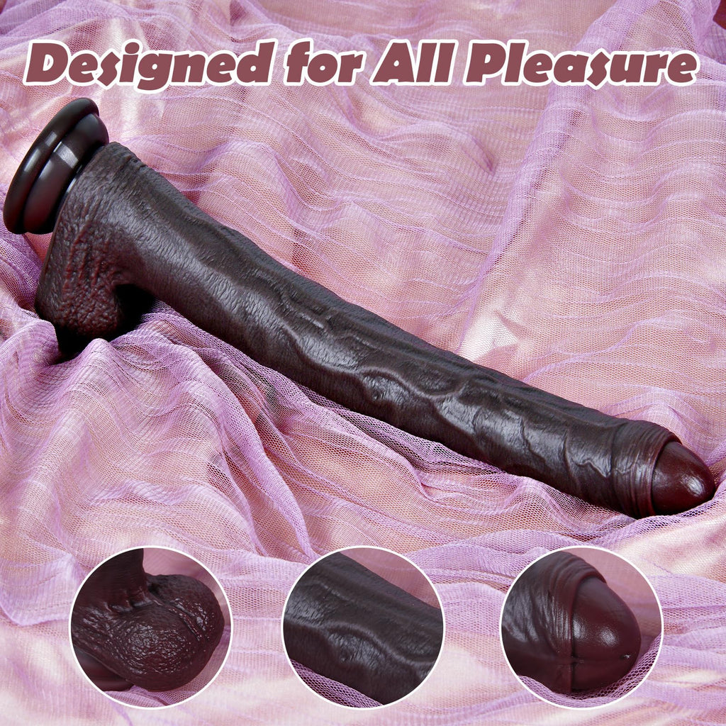 Black Realistic Dildo with Suction Cup G9285